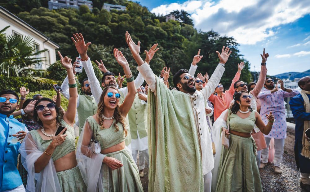 Satisfied clients on their special day